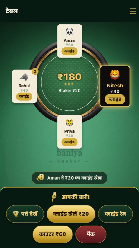 Table in Hindi